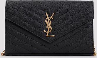 Saint Laurent Portafoglio con catena YSL