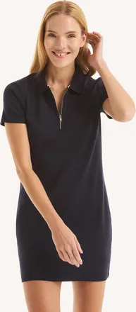 Nautica Womens Zip-Up Deck Polo Dress