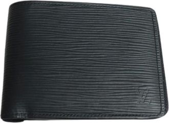 Louis Vuitton Pre-owned Wallets, male, Black, Size: ONE SIZE Pre-owned Leather wallets