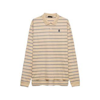 Prada Striped Cotton Piqu&eacute; Polo Shirt