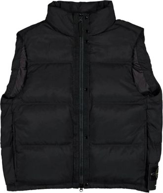 Stone Island Seamless Tunnel Down Gilet - Heren - Bodywarmers - Zwart - M - Leer - Jassen