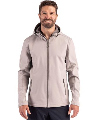 Clique Tempo Recycled Stretch Softshell Mens Hooded Jacket
