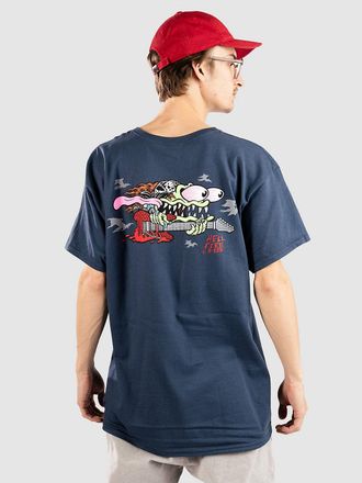 Santa Cruz X Stranger Things Eddie Slasher T-Shirt blu