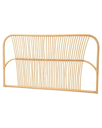 Baxton Studio Laina Rattan Queen Size Wall-Mount Headboard