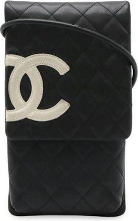 Chanel Pre-owned Vintage Cross Body Bag - Dames - Vintage Schoudertas - Zwart - ONE Size - Leer - Vintage