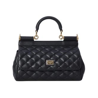 Dolce & Gabbana Handbags, female, Black, ONE SIZE, Chic Sicily Handbag