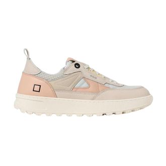 D.A.T.E. D.a.t.e., Schoenen, Dames, Roze, 39 EU, Leer, BBall Sneaker Chunky Sole