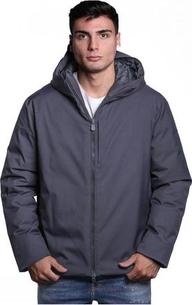 Save The Duck Polyester Jas met Capuchon - Heren - Winterjassen - Blauw - XL - Polyester - Jassen