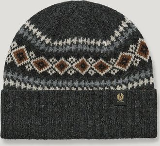 Belstaff Belstaff Thistle Fair Isle Hat Mens Scottish Lambswool Multi Colour One Size