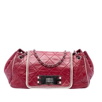 Chanel Pre-owned Vintage Quilted Flap Shoulder Bag - Dames - Pre-owned - Rood - Maat: ONE Size Leer