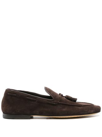 Officine Creative tassel-detailed suede loafers - Brown