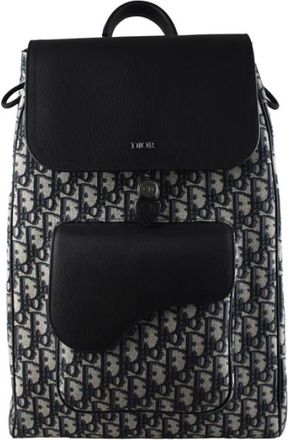 Dior Pre-owned Saddle Rugzak - Heren - Vintage Rugzakken - Zwart - ONE Size - Leer - Vintage