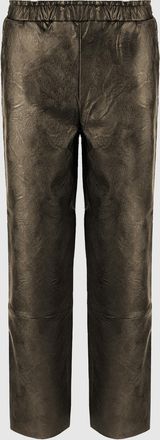 Maevy Pantalon Pantavegan Cuir Vegan Bronze