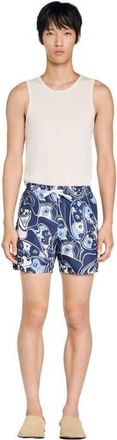 Sandro Hippie swim shorts in Navy Blue at Nordstrom, Size Xx-Large