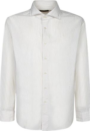 Dell'Oglio Overhemden, Heren, Beige, 2Xl, 721Ml 21224 001 Casual Shirt