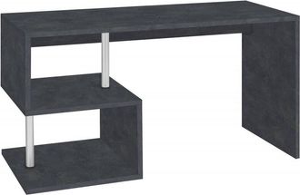 Dmora Scrivania Atemis, Scrittoio lineare porta pc, Tavolo multiuso per ufficio, Scrivania salvaspazio multiposizione, 100% Made in Italy, cm 140x60h78