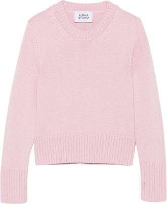 Alpha Studio Jersey de Lana - Knitwear - Mujer - Rosa - M
