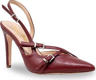 Chase + Chloe by Intouch Footwear Buckle Bands Slingback Pump in Red at Nordstrom Rack, Size 10