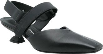 Ferragamo Square-Toe 45Mm Leather Pump