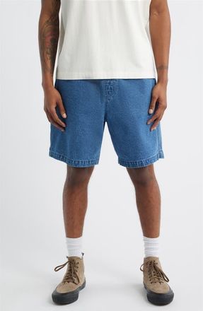 Obey Easy Pull-On Denim Shorts in Light Indigo at Nordstrom, Size Xx-Large