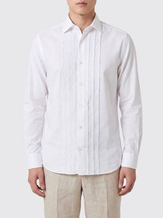 Tintoria Mattei Camicia in cotone con plastron