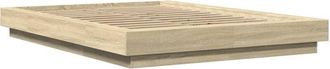 vidaXL Bed Frame without Mattress Sonoma Oak 120x190 cm Small Double Vidaxl