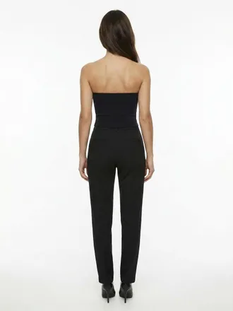 Dolce & Gabbana Cotton-Linen Blend Trousers - Black