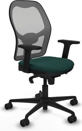 Piqueras y Crespo Piqueras Y Crespo - Jorquera Sincro Malla Gris Similpiel Verde Botella Brazos 2d Base Nailon Ruedas 65mm Nailon