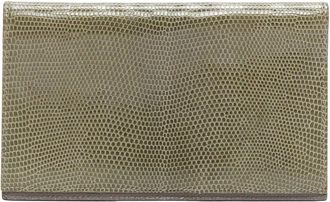 Herm&egrave;s Scaled Leather Silver Hardware Bifold Long Wallet (Authentic Pre-Loved)