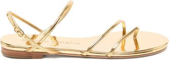 Studio Amelia Sandali Helix con suola piatta - Oro