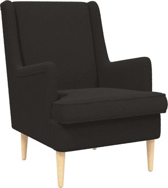 vidaXL Sill&oacute;n Negro Tela Vidaxl