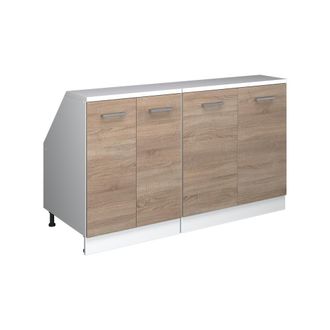 Vicco Conjunto De Armarios Para Techo Inclinado Rion, Sonoma, 140 Cm Lote De 2 Carcasas De Armario 60 Cm De Profundidad, Vicco