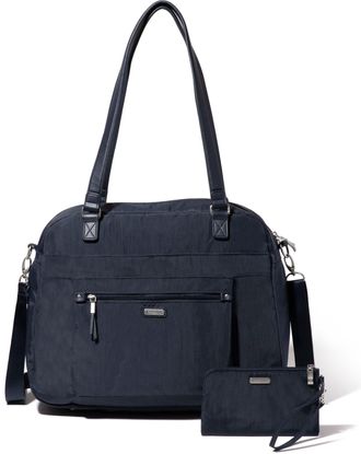 Baggallini Overnight Expandable Laptop Tote with RFID Phone Wristlet