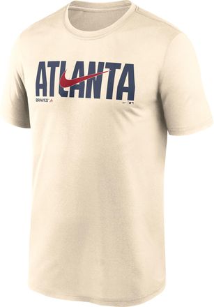 Nike Atlanta Braves Swoosh Legend Nike Mens Dri-FIT MLB T-Shirt in Brown | NKGK15AAW-RSQ