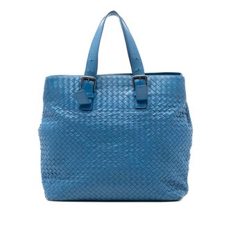 Bottega Veneta Tweedehands Nappa Intrecciato Geknoopte Tote