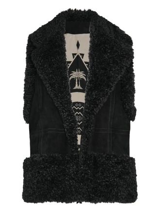Johanna Ortiz Salty Air leren top - Zwart