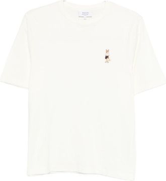 Maison Kitsun&eacute; Baumwoll-T-Shirt Dressed Fox von Maison Kitsune