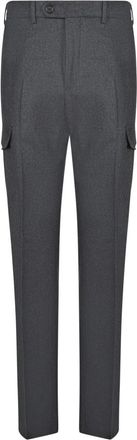 Incotex Flannel Cargobroek - Heren - Slim Fit Broeken - Grijs - M - Broeken