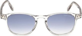 Tom Ford Sunglasses Ft1302 20 W Holt Glossy Gray/Smoky Blue Unisex