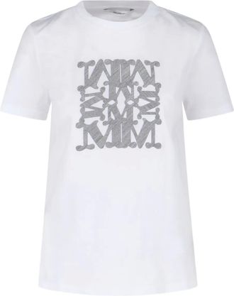 Max Mara T-shirt con logo - Bianco