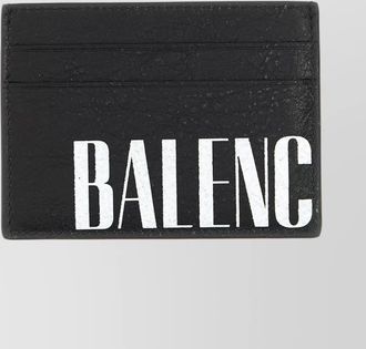 Balenciaga leather editor card holder