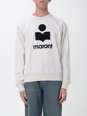 Isabel Marant Felpa girocollo relaxed fit in cotone con logo a contrasto