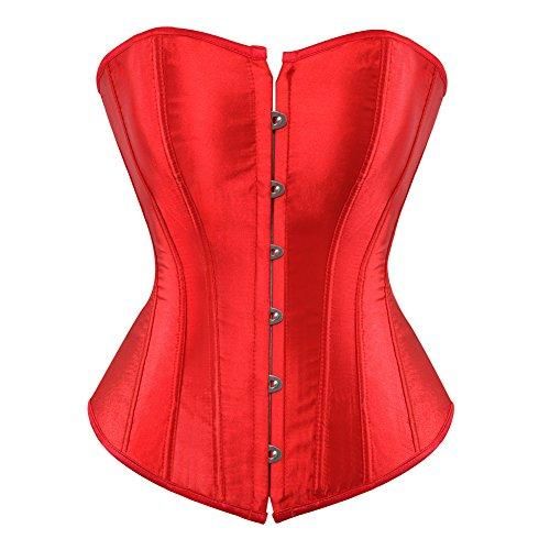 Corset Grande Taille Femme - Bustier à Baleines, Lacets, Dentelle Florale, Pour Mariage, Fête, Cosplay, Style Gothique - 5
