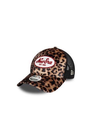 New Era Mens Trucker Cap 9forty Light Beige Crown Hat