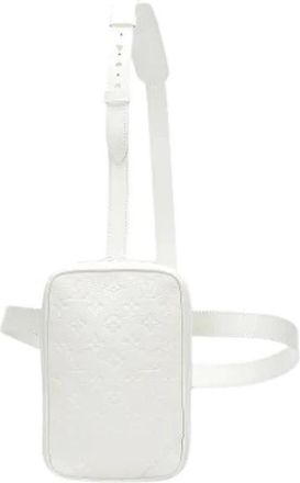 Louis Vuitton Pre-owned Leren Crossbody Tas - Dames - Vintage Schoudertas - Wit - ONE Size - Leer - Vintage