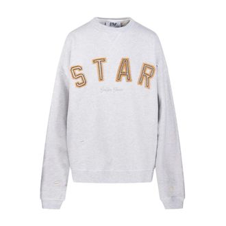 Golden Goose Sweatshirts, female, Gray, Size: 2XS Golden Goose Sweaters Grey