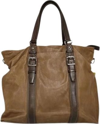 Coach Pre-owned Tote Bag - unisex - Vintage Shopper - Bruin - ONE Size - Leer - Vintage