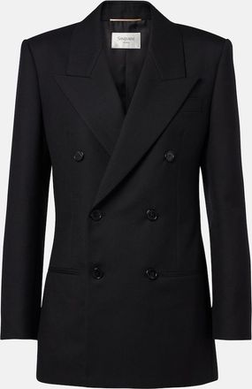 Saint Laurent Double-breasted wool blazer