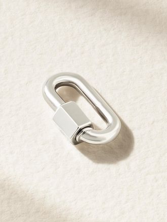 Marla Aaron Pendente In Oro Bianco 14 Carati Chubby Babylock