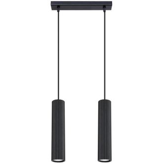 Wonderlamp L&aacute;mpara Colgante Moto Negro, 2 Luces